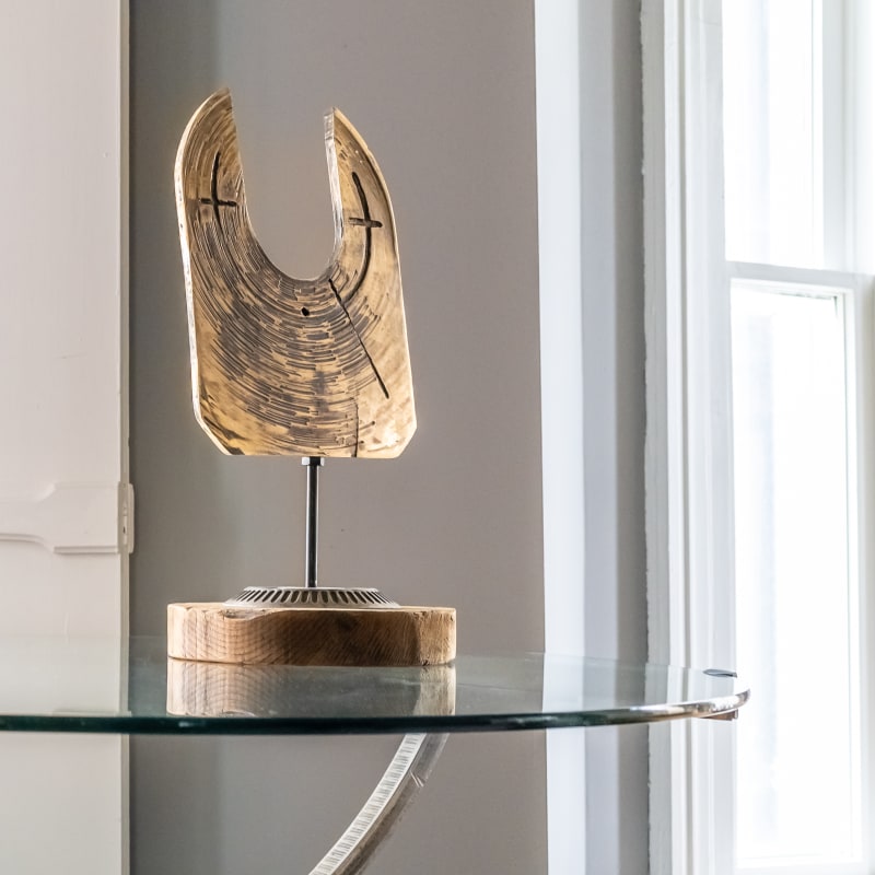 Mike Wilkins, salvaged wood and metal sculptor